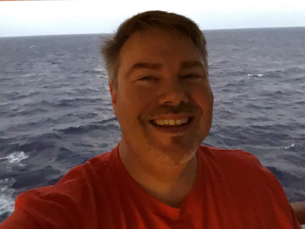 smiling man on cruise 